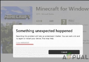WindowsでMicrosoft Storeのエラーコード0x80242020が出たときの対処法