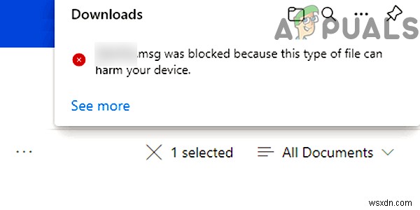 SharePointから「.msg」電子メールの添付ファイルをダウンロードするときにセキュリティエラーを削除するにはどうすればよいですか？ 