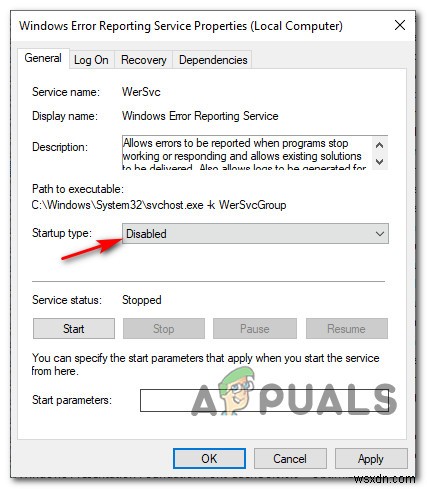 Windows10でエラー報告を無効にする方法 