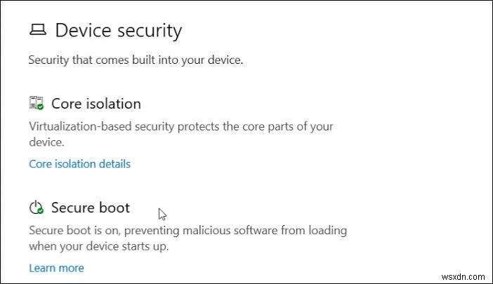 Windows 10でデバイスのセキュリティ領域を非表示にする方法は？ 