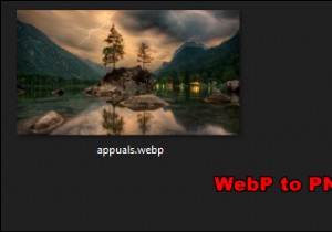 Windows 10でWEBPをPNGに保存/変換する方法は？ 