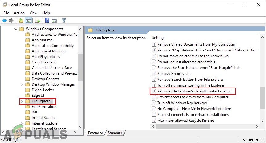 Windows 10ファイルエクスプローラー、スタートメニュー、タスクバーでコンテキストメニューを無効にする 