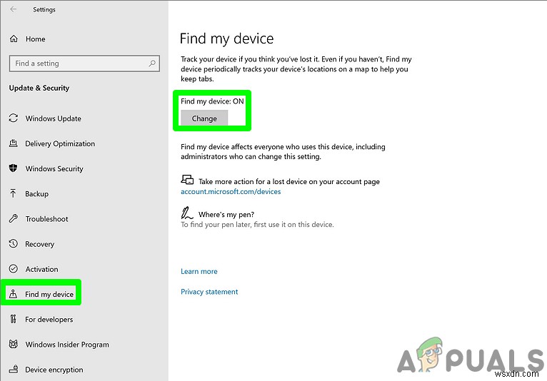 Windows 10で「デバイスの検索」を有効または無効にする方法は？ 