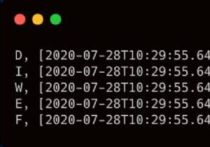 LoggerとLogrageを使用してRubyにログインする 