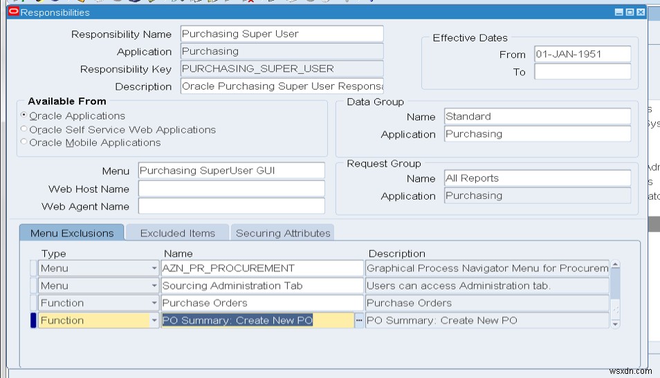 Oracle発注書の手動作成を制限する 