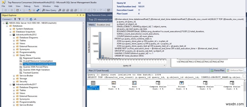 MicrosoftSQLServerクエリストア 