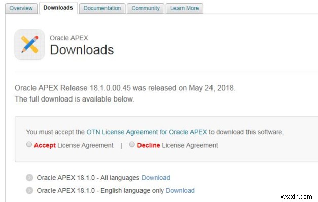 OracleApplicationExpressの紹介 