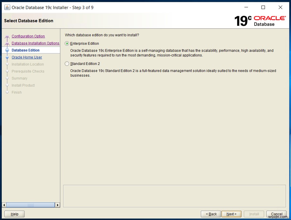 Oracle 19c for Windowsのインストール—パート1 