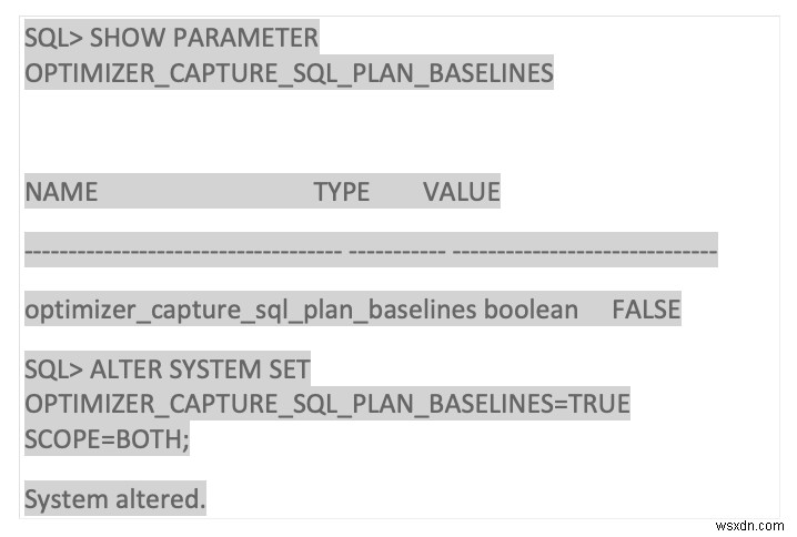 OracleSQLプロファイルとベースライン 