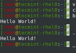 Linuxで簡単なシェルスクリプトを作成する方法 