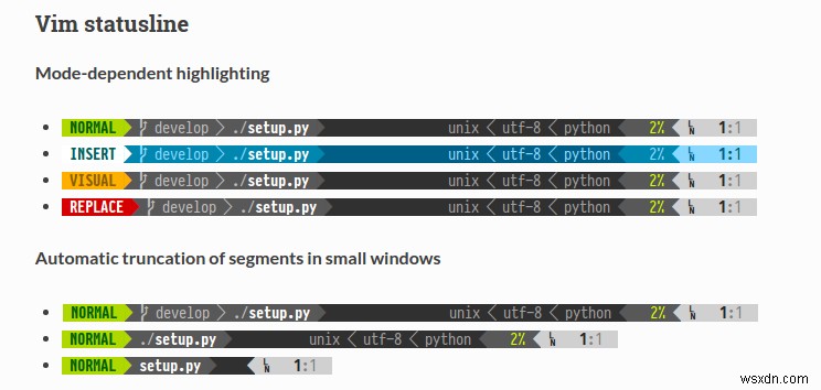 Powerline –強力なステータスラインとプロンプトをVimエディターとBashターミナルに追加します 