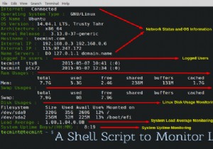Linuxでネットワーク、ディスク使用量、稼働時間、負荷平均、RAM使用量を監視するシェルスクリプト 