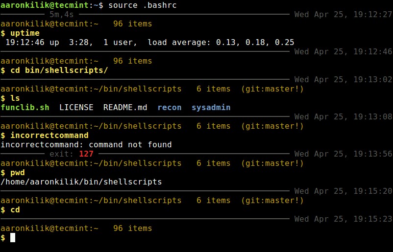 jm-shell –非常に有益でカスタマイズされたBashシェル 