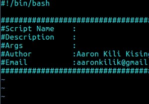 Vimでシェルスクリプトのカスタムヘッダーテンプレートを作成する方法 