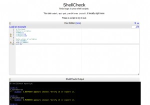 ShellCheck –シェルスクリプトの警告と提案を表示するツール 