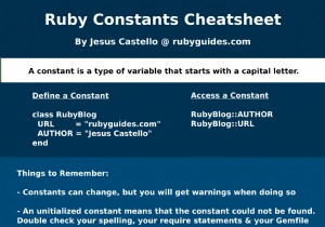 Ruby定数について知っておくべきことすべて 