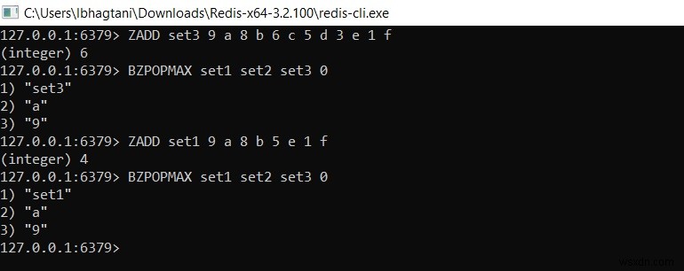 ソートされたセットの最高スコア要素を取得する方法– Redis ZPOPMAX | BZPOPMAX 