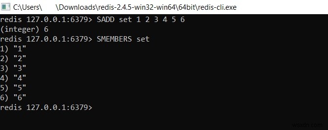 Redis SMEMBERS –Redisでセットのすべての要素を取得する方法 