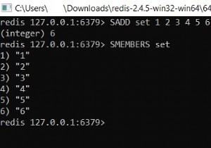 Redis SMEMBERS –Redisでセットのすべての要素を取得する方法 