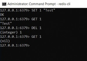 Redis DEL –Redisデータストアからキーを削除する方法 