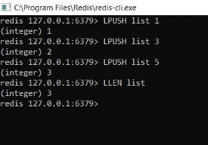 Redis LLEN –Redisデータストアでリストの長さを取得する方法 