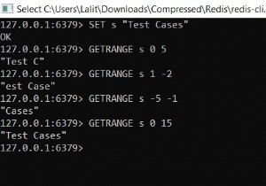 Redis GETRANGE –Redisで文字列値のサブストリングを取得する方法 