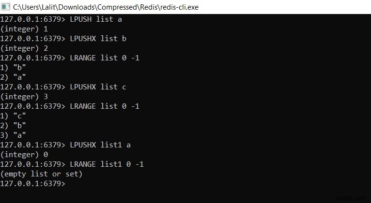 リスト値の先頭に要素を挿入する方法– Redis LPUSH | LPUSHX 