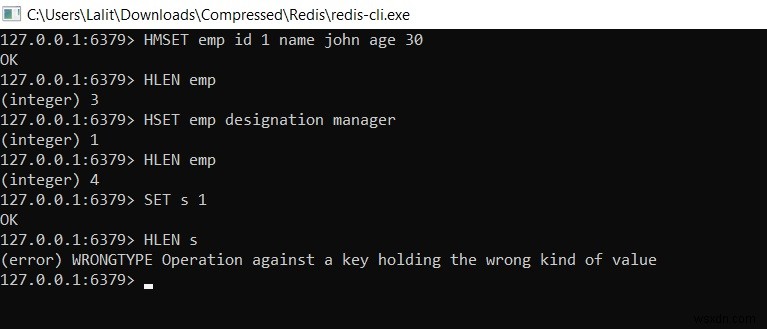 Redis HLEN –ハッシュ値に含まれるフィールドの数を取得する方法 