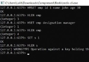 Redis HLEN –ハッシュ値に含まれるフィールドの数を取得する方法 