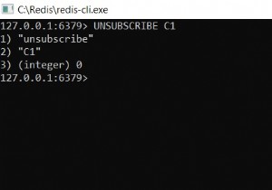 Redis UNSUBSCRIBE – redis pub/subの複数のチャネルから退会する方法 