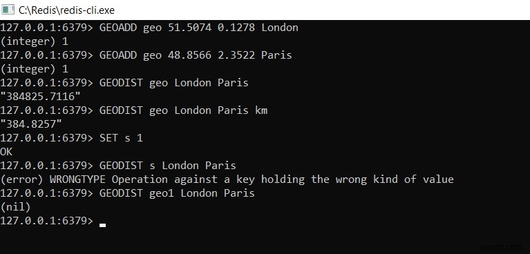 Redis GEODIST –地理空間値の2つのメンバー間の距離を取得する方法 