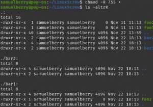Linux chmod Recursive：ファイルのパーミッションを再帰的に変更する方法 