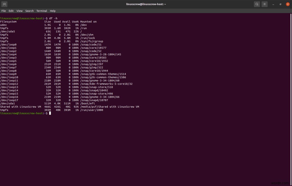 Ubuntuで利用可能なディスク容量を確認する[ガイド] 