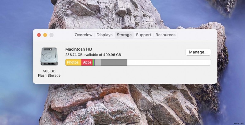 Mac でのディスク障害の検出