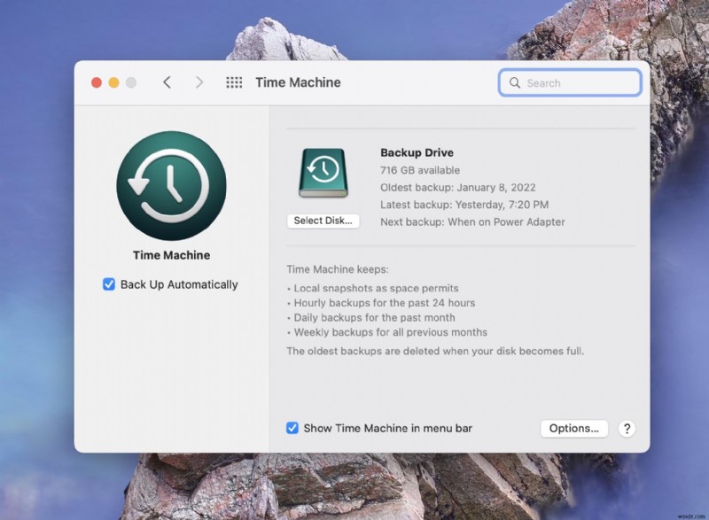 Time Machine から Mac を復元する方法 