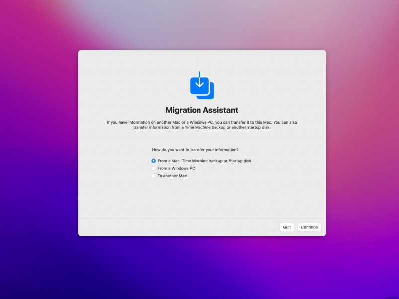 Time Machine から Mac を復元する方法 