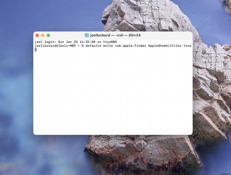 Mac で隠しファイルと隠しフォルダーを表示する方法 