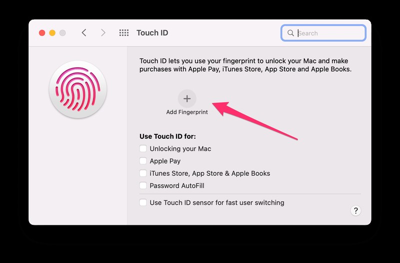 MacBook Pro で Touch ID を有効にする方法