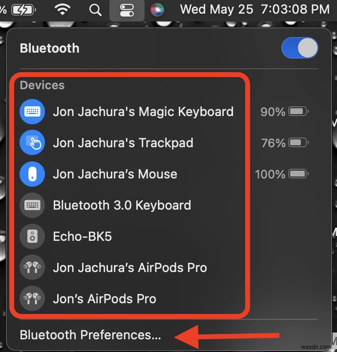 Bluetooth ヘッドフォンを MacBook Pro に接続する方法