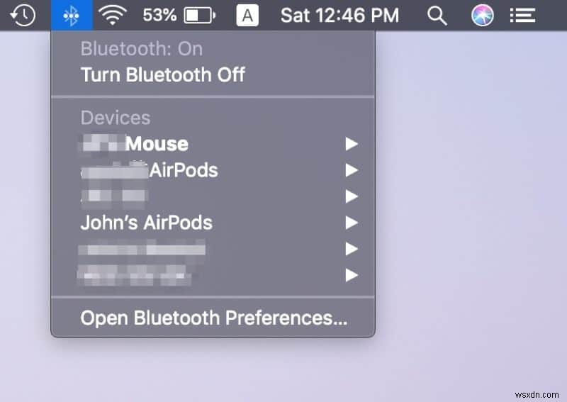 AirPods を MacBook Pro に接続する方法