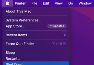 MacBook をシャットダウンする方法