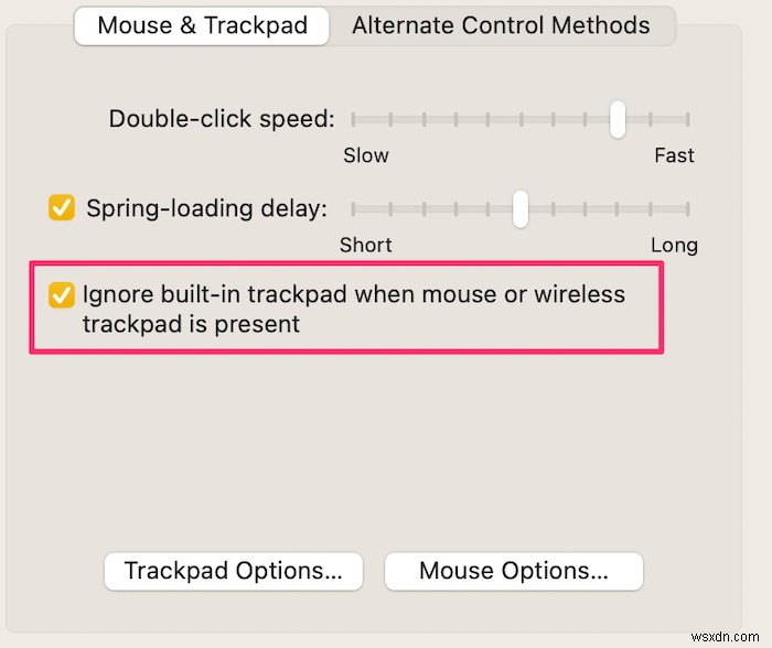 MacBook でトラックパッドを無効にする方法