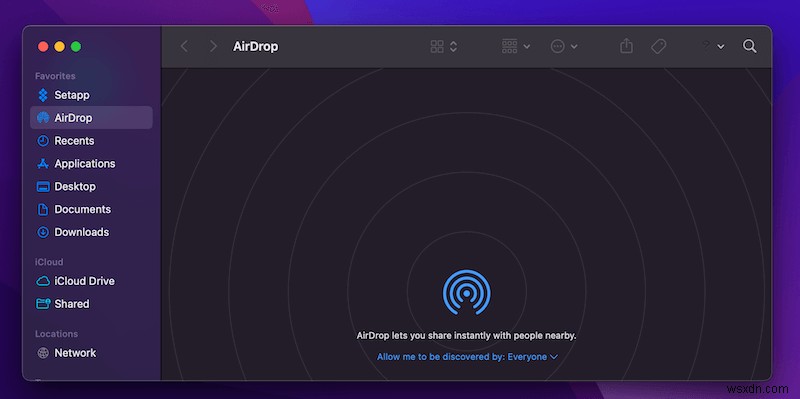 MacBook Pro で AirDrop をオンにする方法