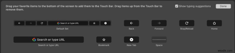 MacBook Pro で Touch Bar をカスタマイズする方法