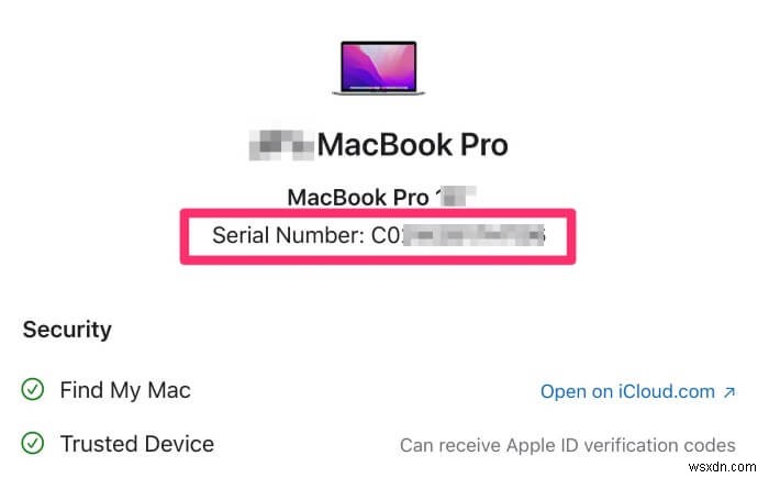 MacBook Pro のシリアル番号を見つける 5 つの方法