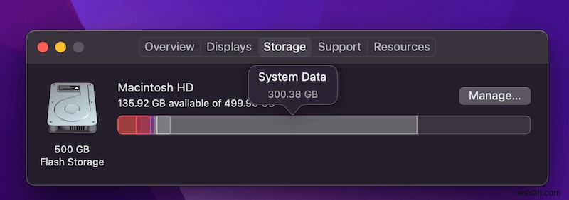 システム データが MacBook Pro で大量のストレージを消費するのはなぜですか?