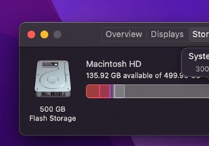 システム データが MacBook Pro で大量のストレージを消費するのはなぜですか?