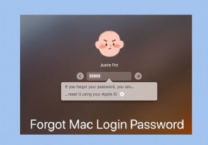 Mac Air のパスワードをお忘れですか? Mac のパスワードを回復/リセットする方法は次のとおりです