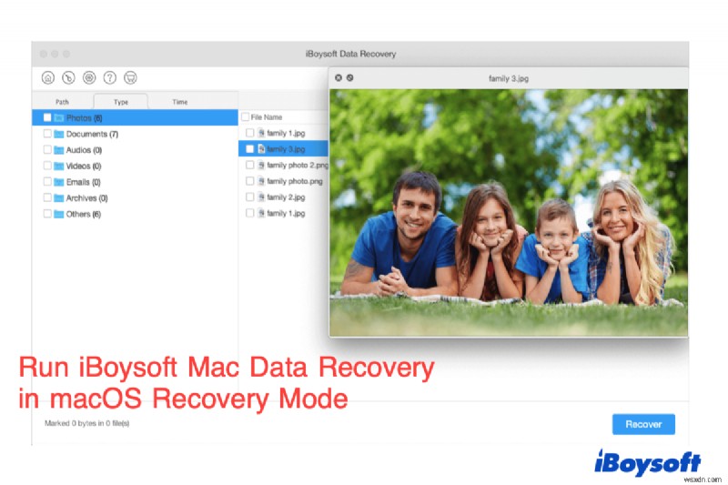 macOS リカバリ モードで iBoysoft データ リカバリを実行する方法
