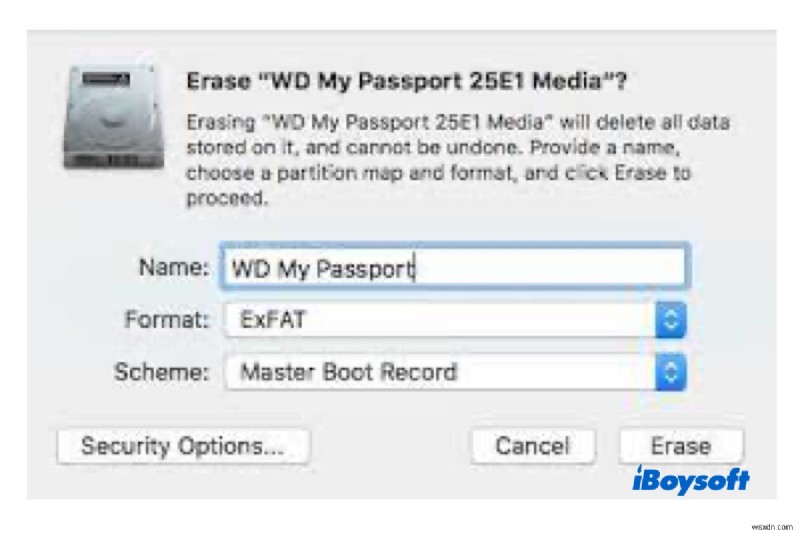 Mac で WD My Passport の破損または読み取り不能の問題を修正する方法